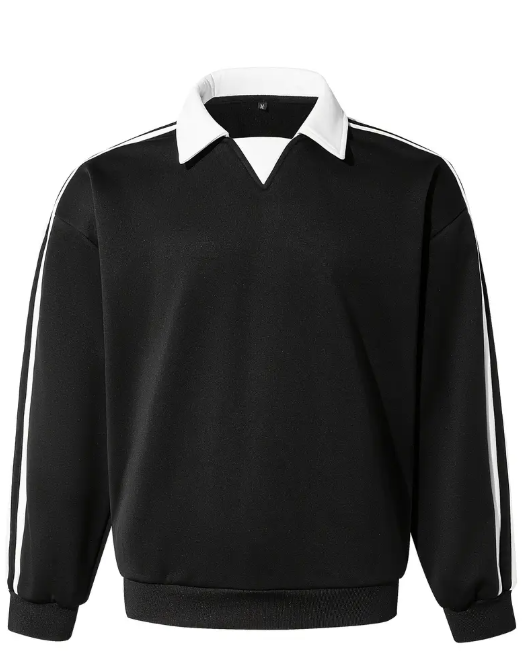 Men's Autumn and Winter Casual Fashion Black & White Color sweatshirt
